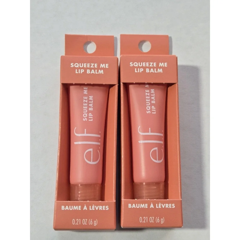 Elf Squeeze Me Lip Balm Strawberry .21 0z New in Box Lot of 2